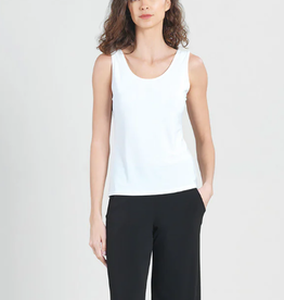 Clara Sun Woo Clara Sun Woo White Basic Reversible Tank LE