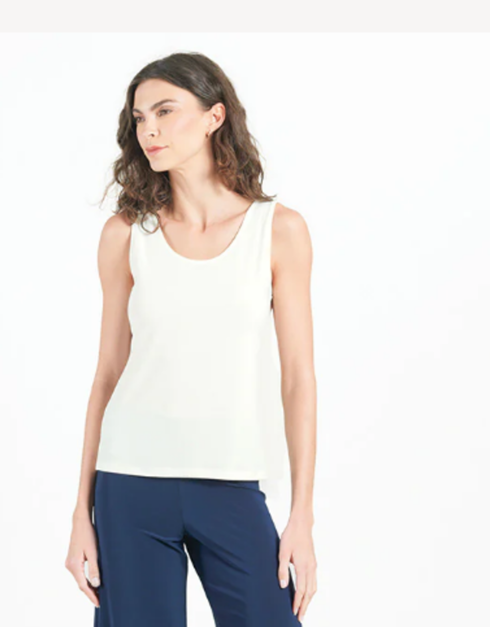 Clara Sun Woo Clara Sun Woo TKY White Basic Reversible Tank