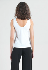 Clara Sun Woo Clara Sun Woo White Basic Reversible Tank LE