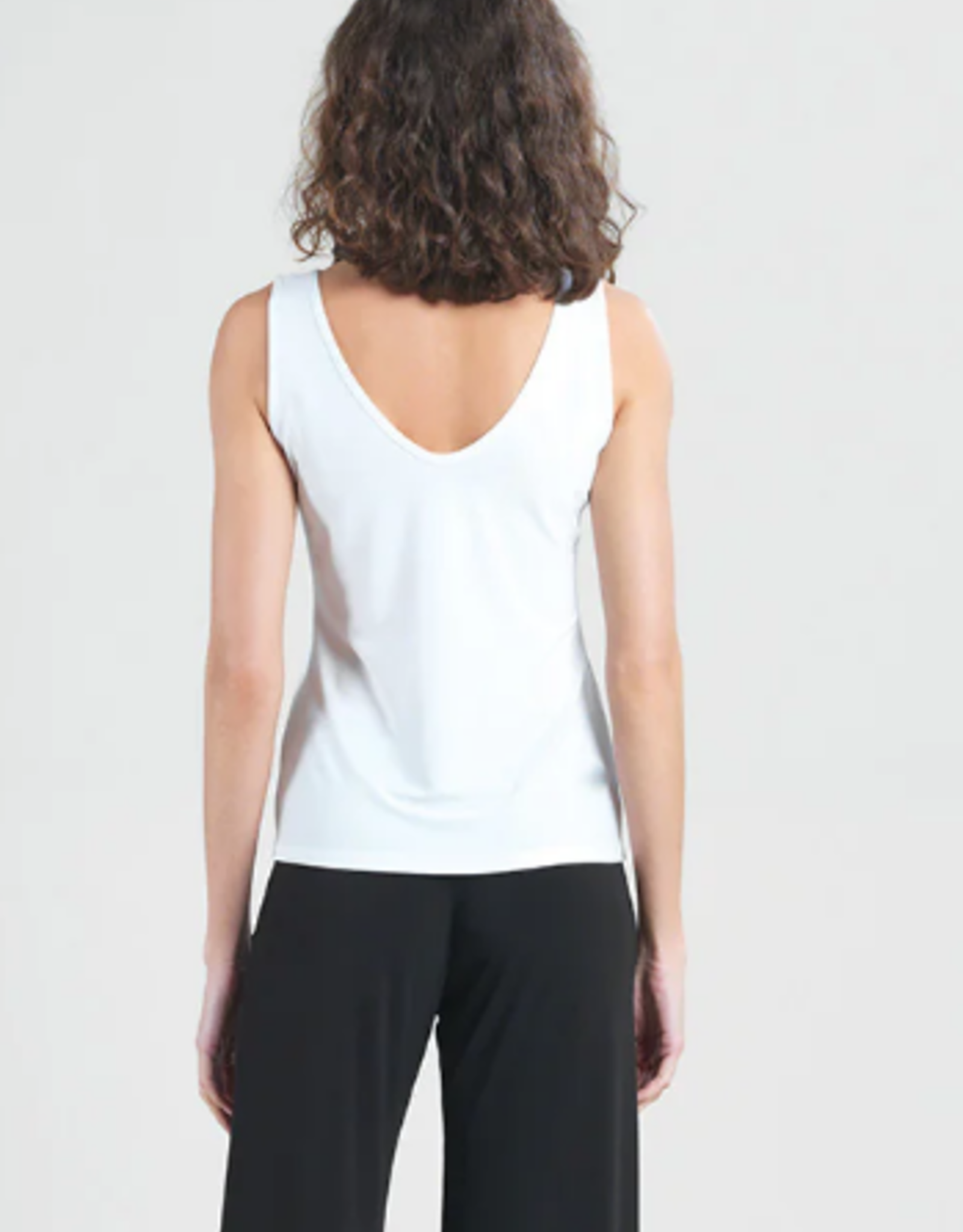 Clara Sun Woo Clara Sun Woo White Basic Reversible Tank LE