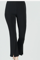 Clara Sun Woo Clara Sun Woo Black Center Seam Front Slit Ankle Pant AK