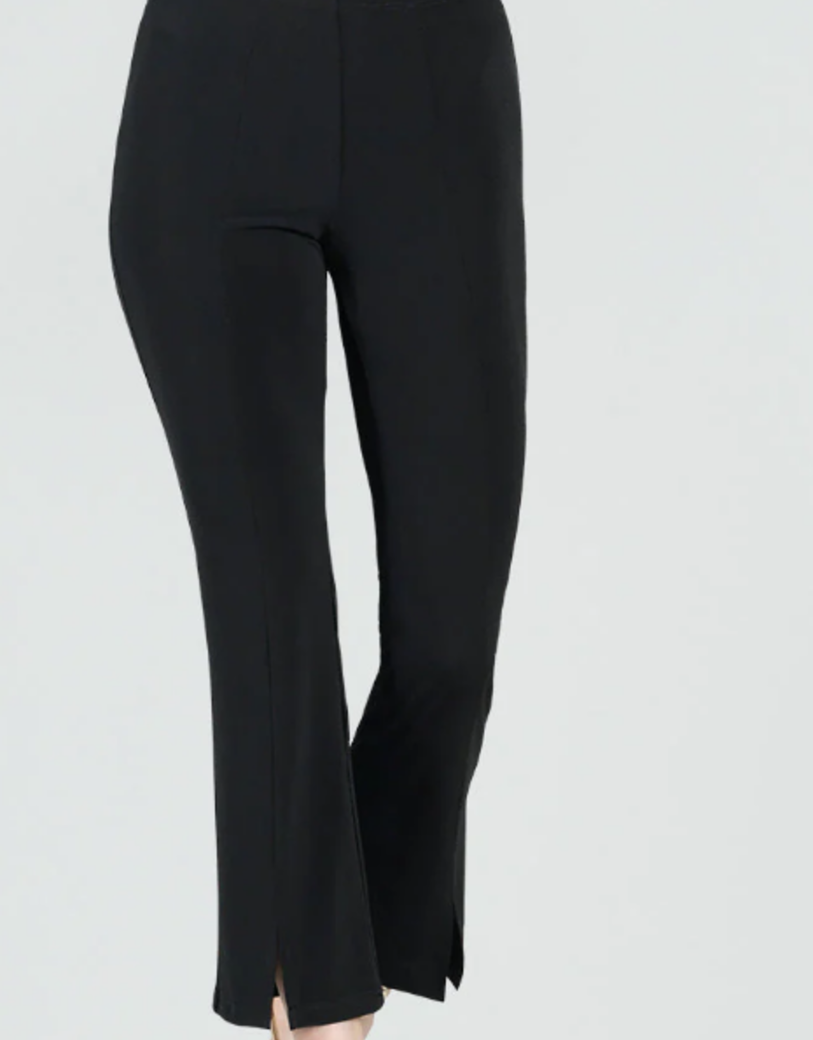 Clara Sun Woo Clara Sun Woo Black Center Seam Front Slit Ankle Pant AK