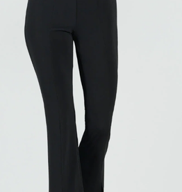 Clara Sun Woo Clara Sun Woo Black Center Seam Front Slit Ankle Pant AK