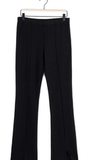 Clara Sun Woo Clara Sun Woo Black Center Seam Front Slit Ankle Pant AK