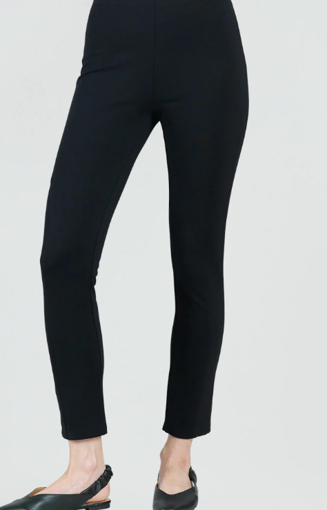 Clara Sun Woo Black Signature Straight Leg Pant AE - Evelie Blu