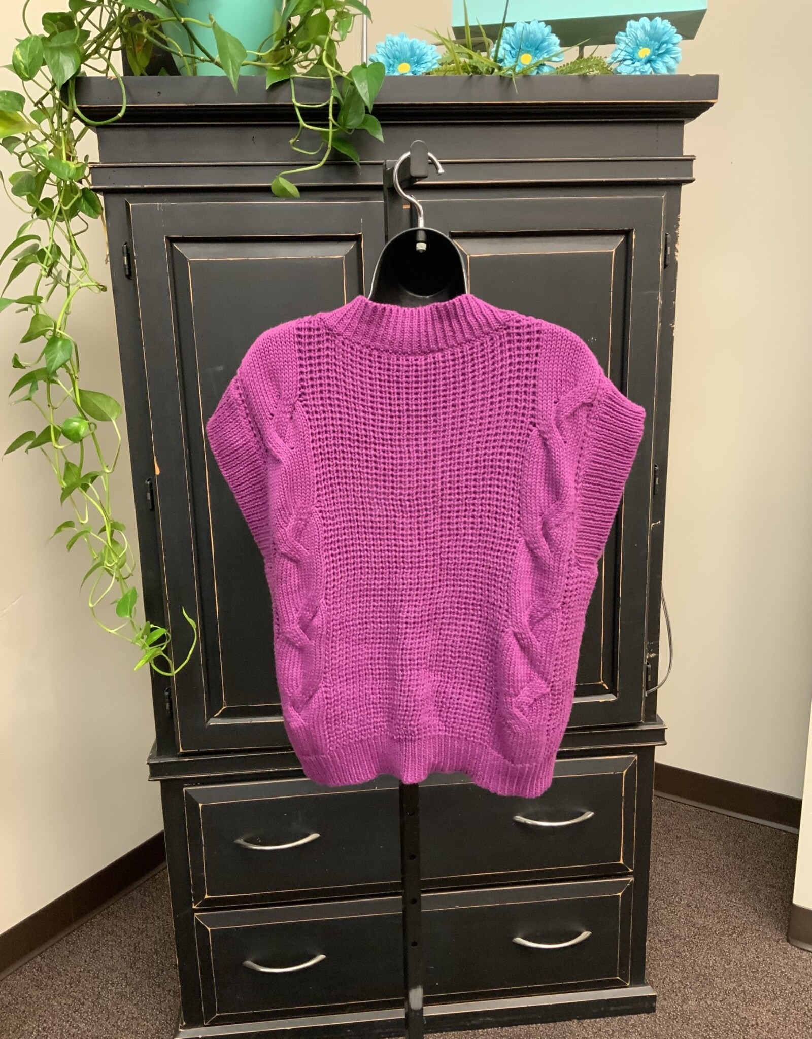 Shannon Passero Shannon Passero Raven  Violet Knit pull Over Vest CC