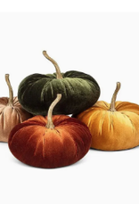 abbott Abbott Assorted Colors Large 10" Velvet Pumpkin Decor BH