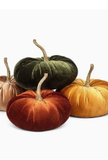 abbott Abbott Assorted Colors Large 7" Velvet Pumpkin Decor BK