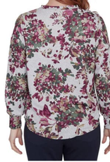 skyes the limit Skye's the Limit Burgundy Multi Floral Print Long Sleeve BS