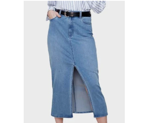サリバン WASHED DENIM ZIPPED LONG SKIRT WASHED DENIM ZIP LONG SKIRT