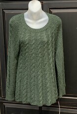 skyes the limit Skyes the Limit Olive  Round Neck Long Sleeve Sweater  LA