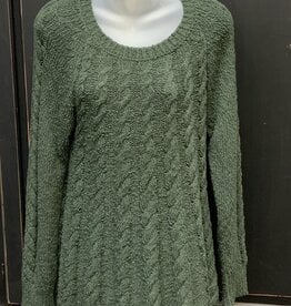 skyes the limit Skyes the Limit Olive  Round Neck Long Sleeve Sweater  LA