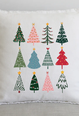 wildwood landing llc Wildwood landing Modern Christmas Trees Pillow 20x20 AK