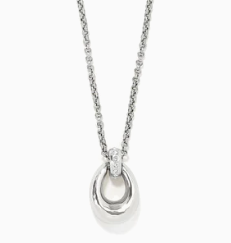 [韓国人気ジュエリー] nff bright orbit necklace-silver Brighton Silver Meridian Orbit Necklace AL - Evelie Blu Boutique