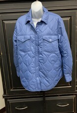 Velvet Heart Velvet Heart Deep Cobalt Quilted Snap Up  Jacket AR