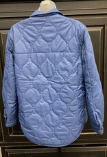 Velvet Heart Velvet Heart Deep Cobalt Quilted Snap Up  Jacket AR