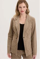 Wearables Wearables West Brooke Tan/Tanglwood  One Button Blazer CC