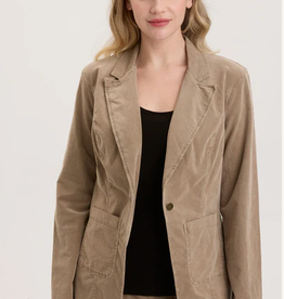 Wearables Wearables West Brooke Tan/Tanglwood  One Button Blazer CC