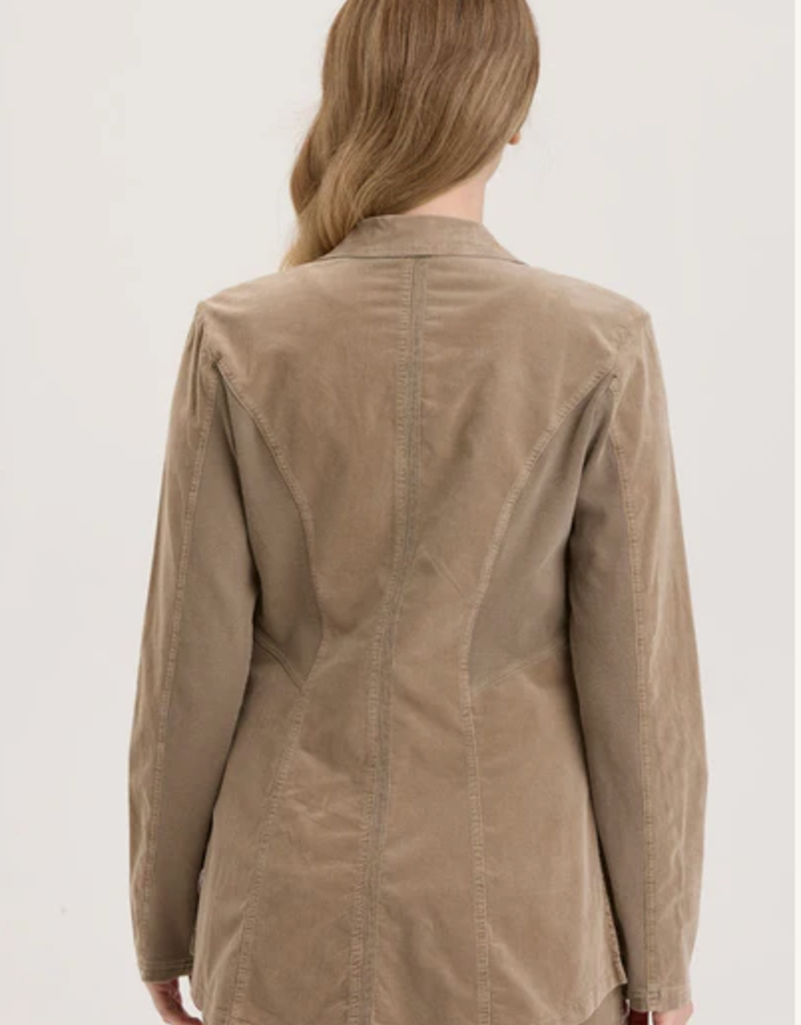 Wearables Wearables West Brooke Tan/Tanglwood  One Button Blazer CC