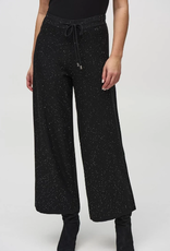 Joseph Ribkoff Joseph Ribkoff Black Silver Sequins  Knit Culotte Pant RK