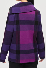 Joseph Ribkoff Joseph Ribkoff Empress Mystic Black/Purple  Plaid  Sweater SA