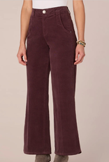Democracy Democracy B258OPQES Sky Rise  Raisin Wide Leg Corduroy  Pant AA