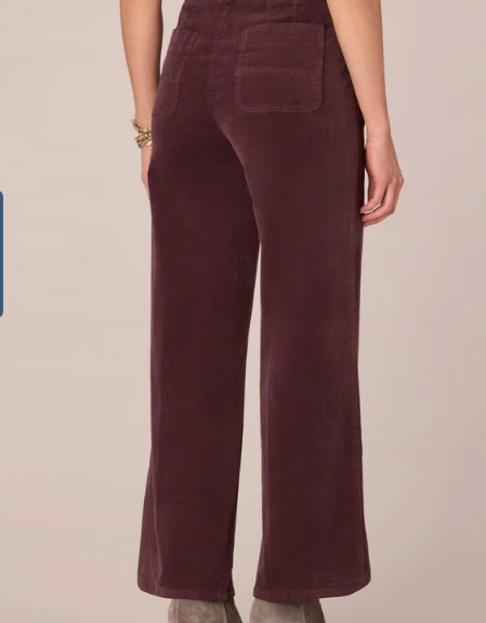 Democracy Democracy B258OPQES Sky Rise  Raisin Wide Leg Corduroy  Pant AA