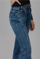 Lola Jeans Lola Jeans Jasper Med Wash Mid-Rise Straight Leg Denim Jean KH