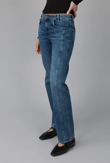 Lola Jeans Lola Jeans Jasper Med Wash Mid-Rise Straight Leg Denim Jean KH