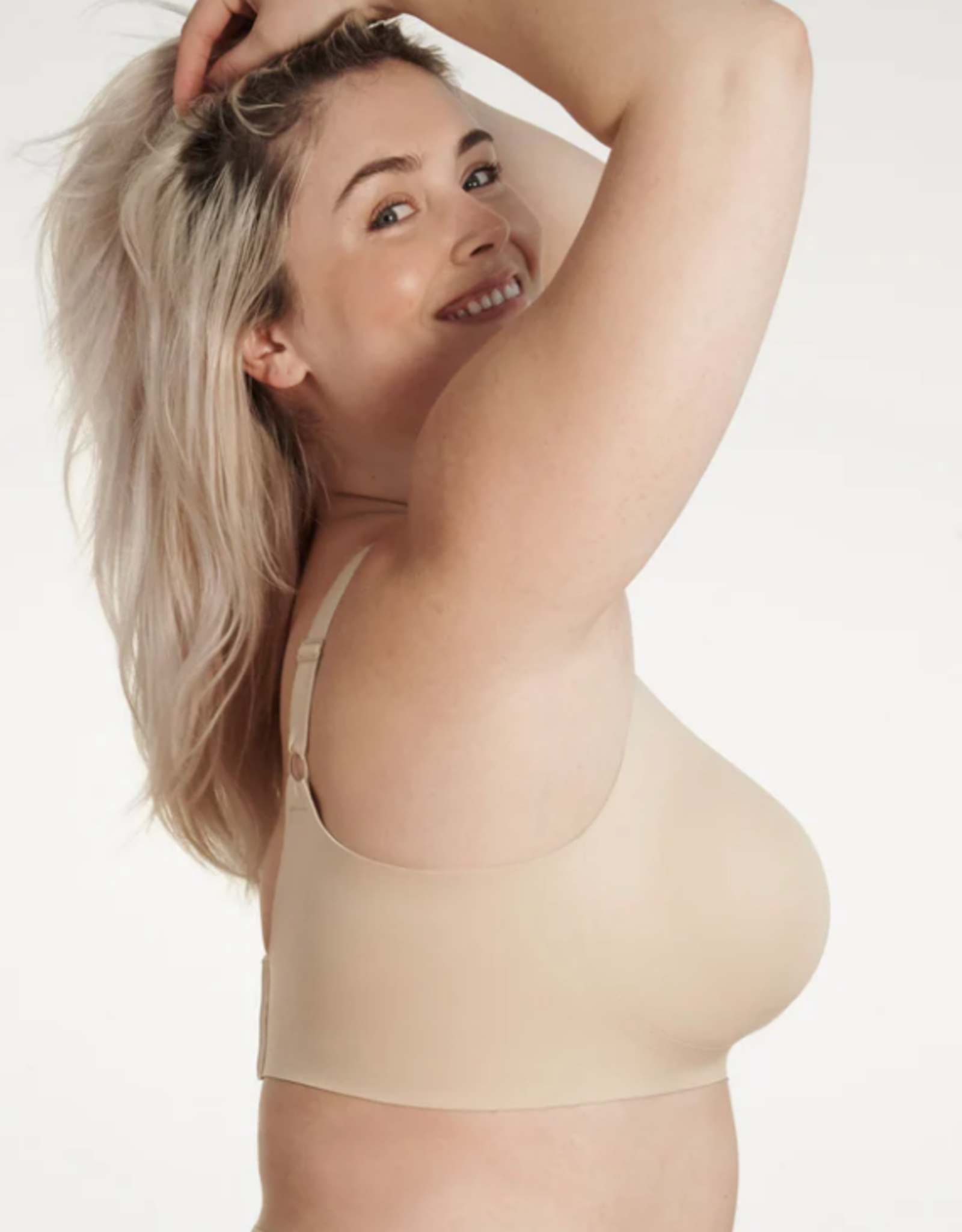 Evelyn Bobbie Evelyn & Bobbie Sand Beyond Wireless Push-Up Bra w/Back Clasp