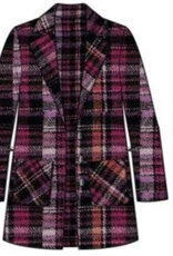 Habitat Habitat Plum Plaid Total Tartan Car Coat