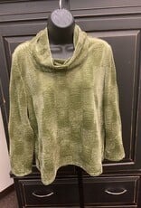 Habitat Habitat Olive Green Cowl Neck Long Sleeve Top AR