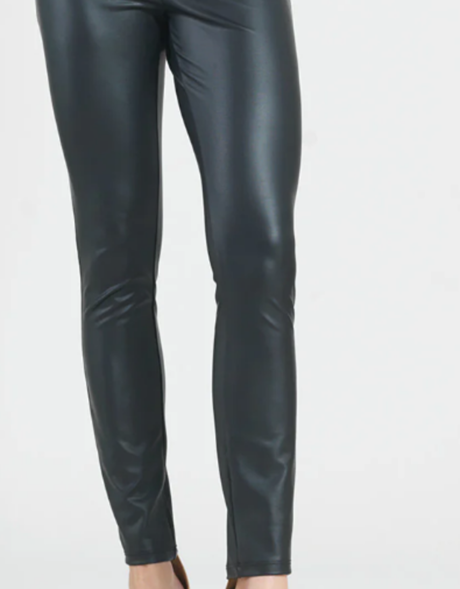 Clara Sunwoo Clara Sun Woo Liquid Black Leather Sheen Signature Legging