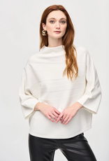 Joseph Ribkoff Joseph Ribkoff Vanilla Mock Neck 3/4 Dolman Sleeve Boxy Top SA