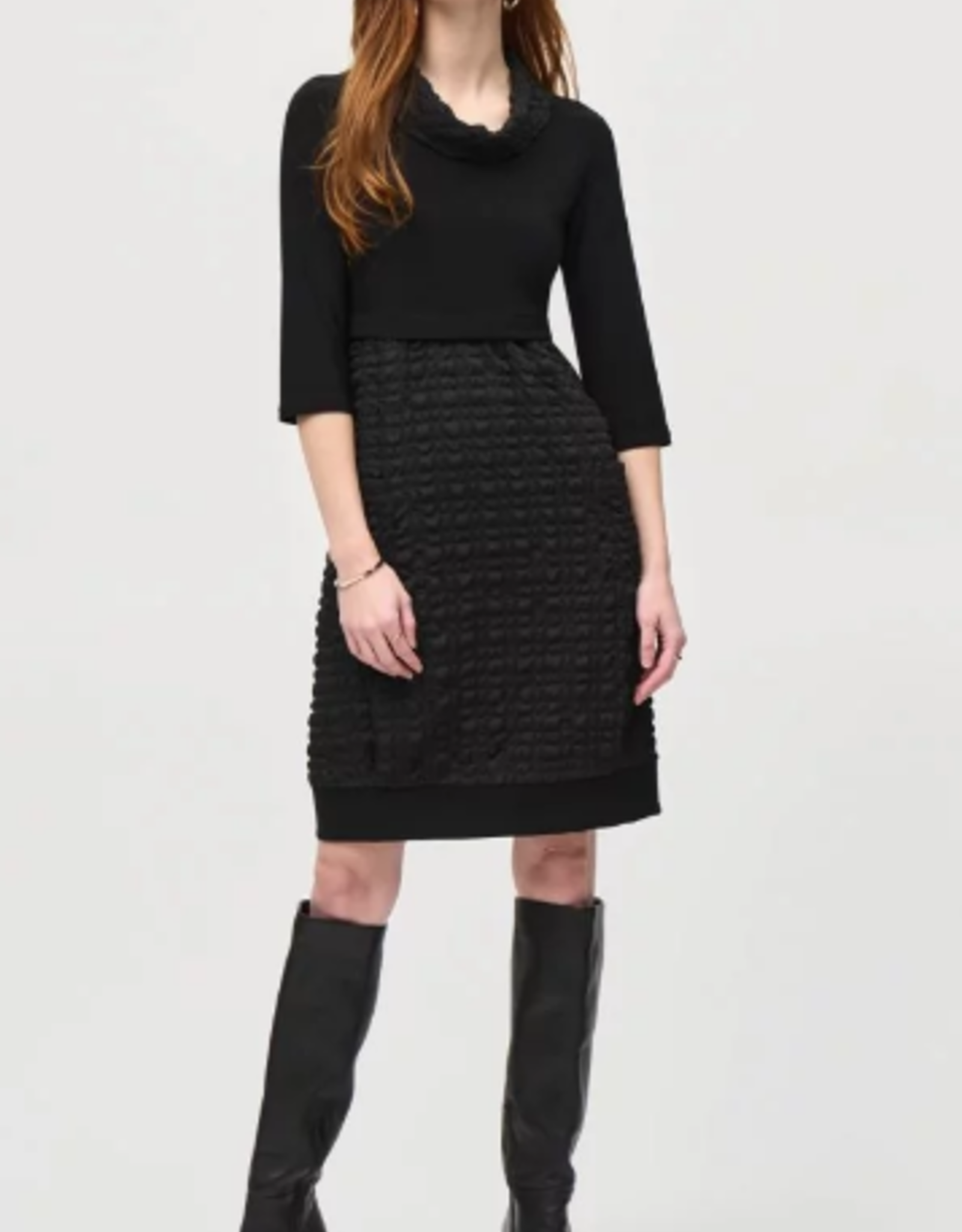 Joseph Ribkoff JOSEPH RIBKOFF Black Cowl Neck Cacoon  Dress BLB