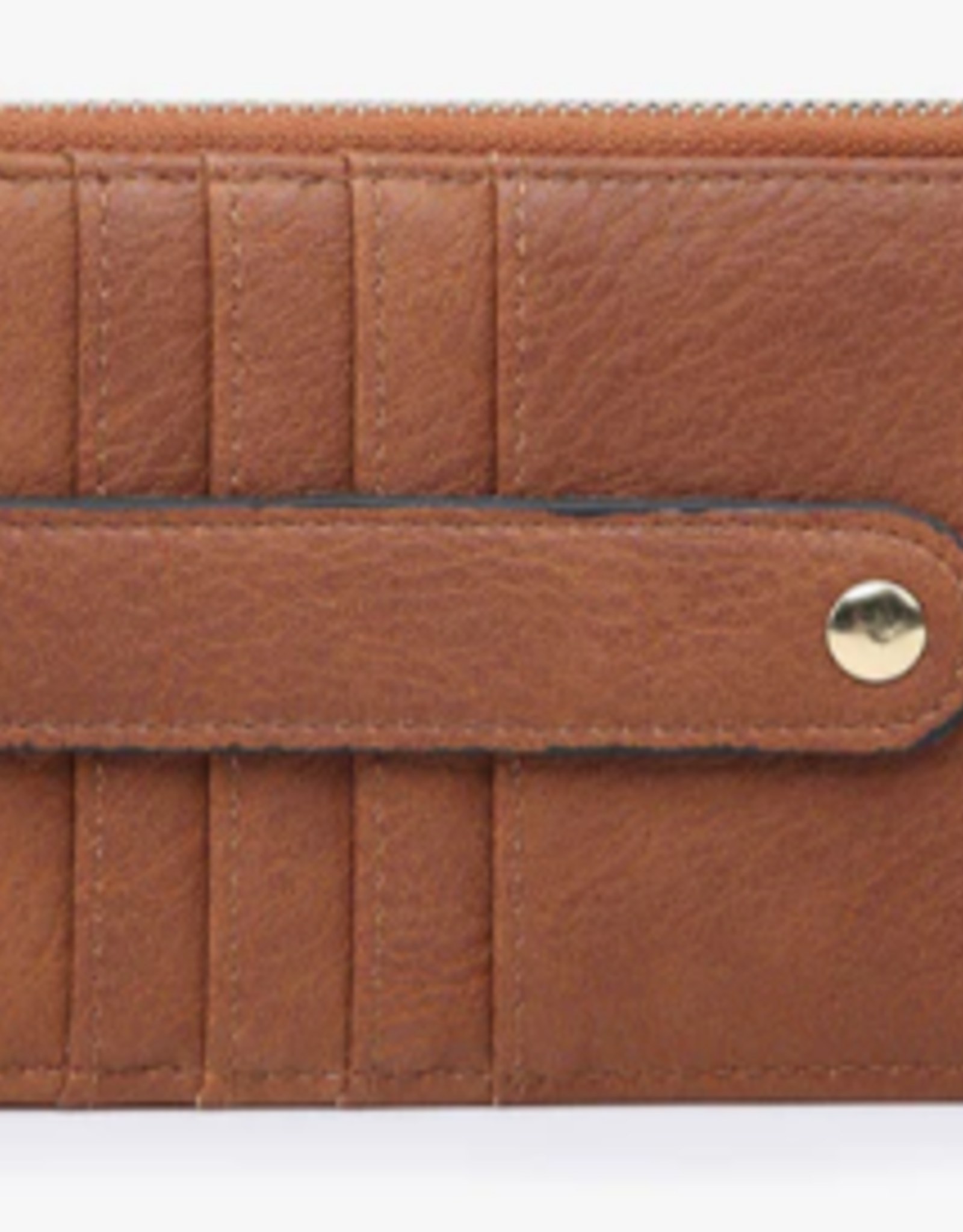 Jen and Co Jen & CO Brown Credit Card Sleeve