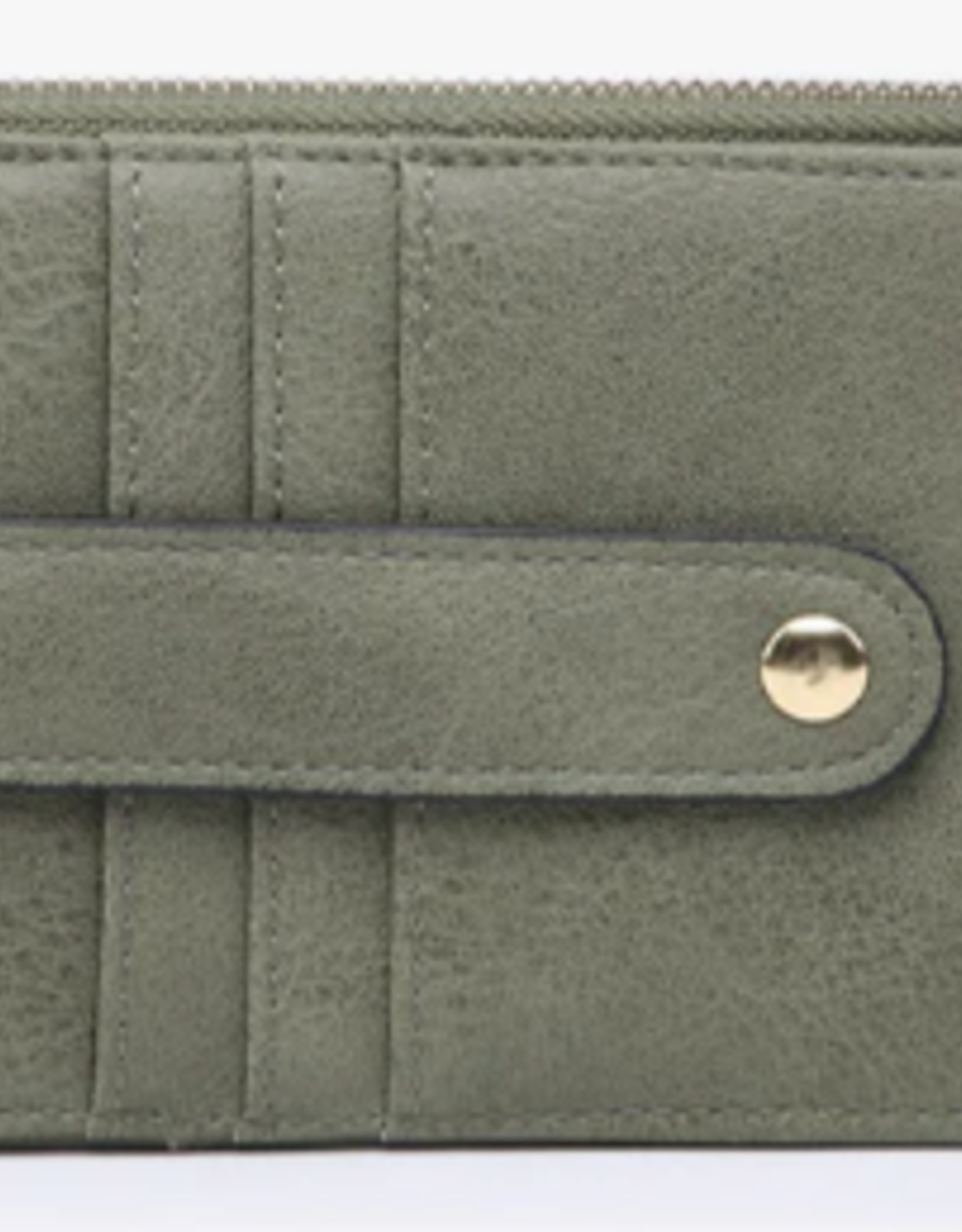 Jen and Co Jen & Co Olive Credit Card Sleeve