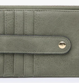 Jen and Co Jen & Co Olive Credit Card Sleeve