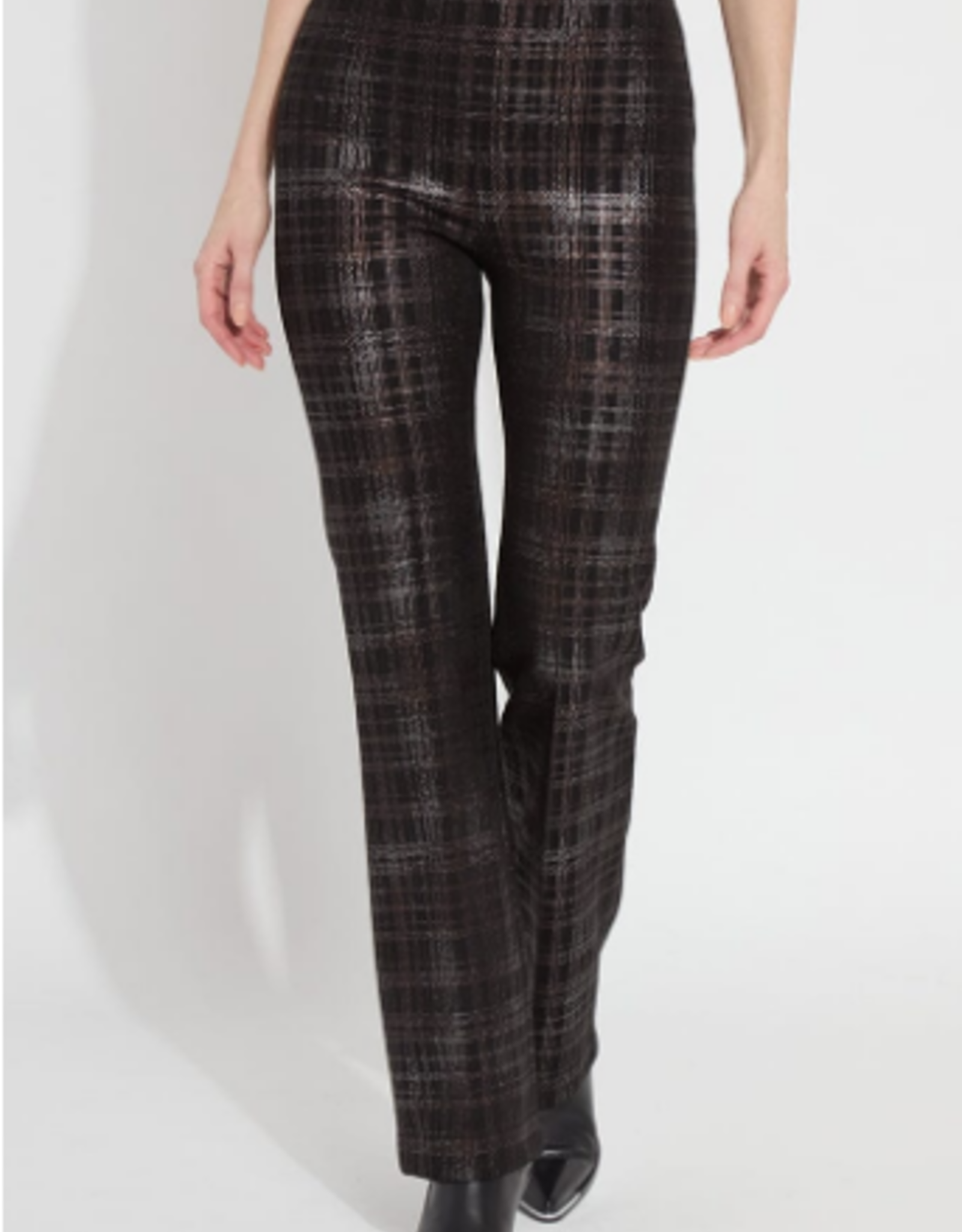 Lysse Lysse Elysse Pant Neoprene Night Out Plaid Flare Pant KH