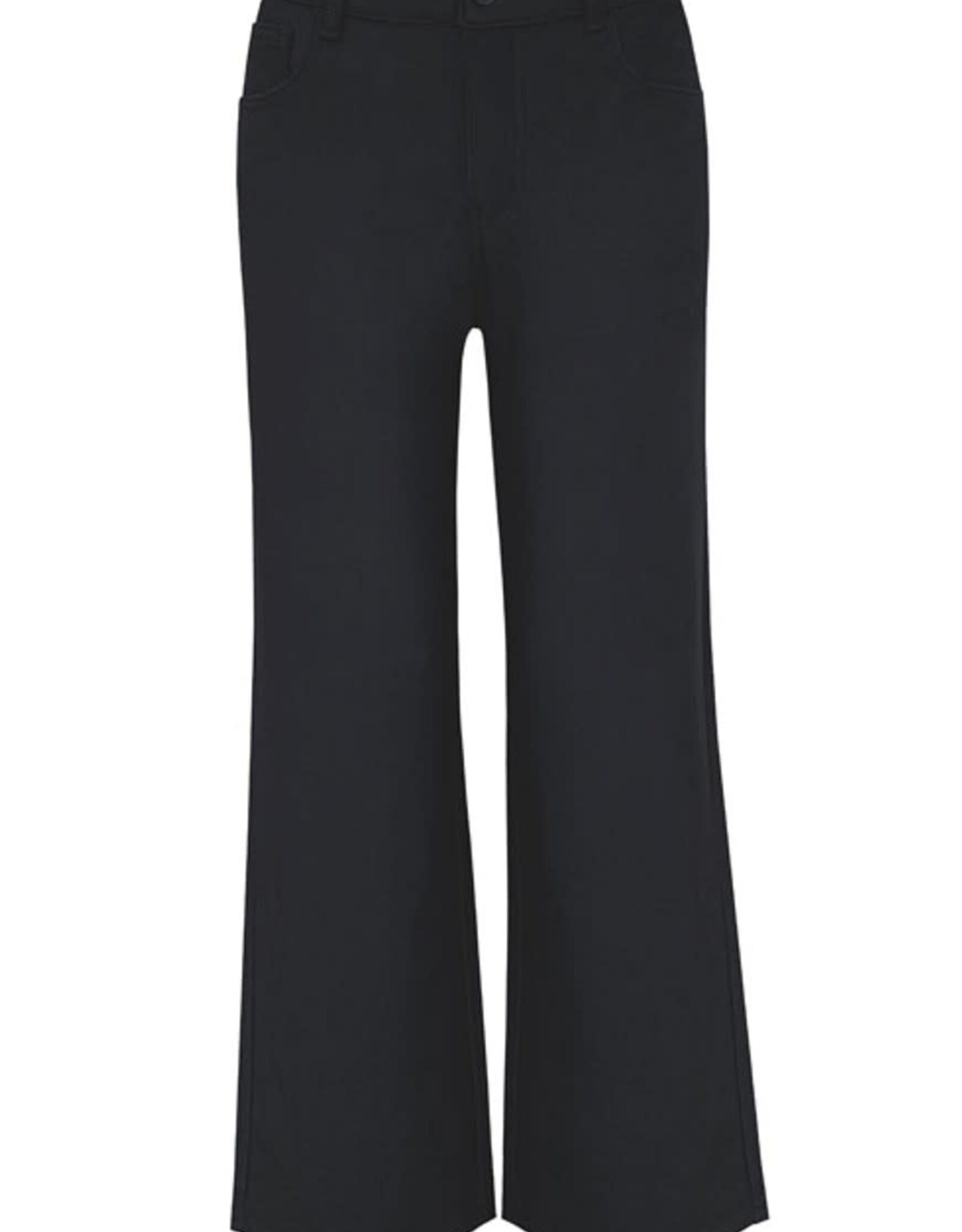 Ethyl Ethyl Black Strive Zip-Up w/Button Wide Leg Pant AR