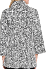 ali miles ali miles Leopard/Black/White Jacquard Houndstooth Jacket AL