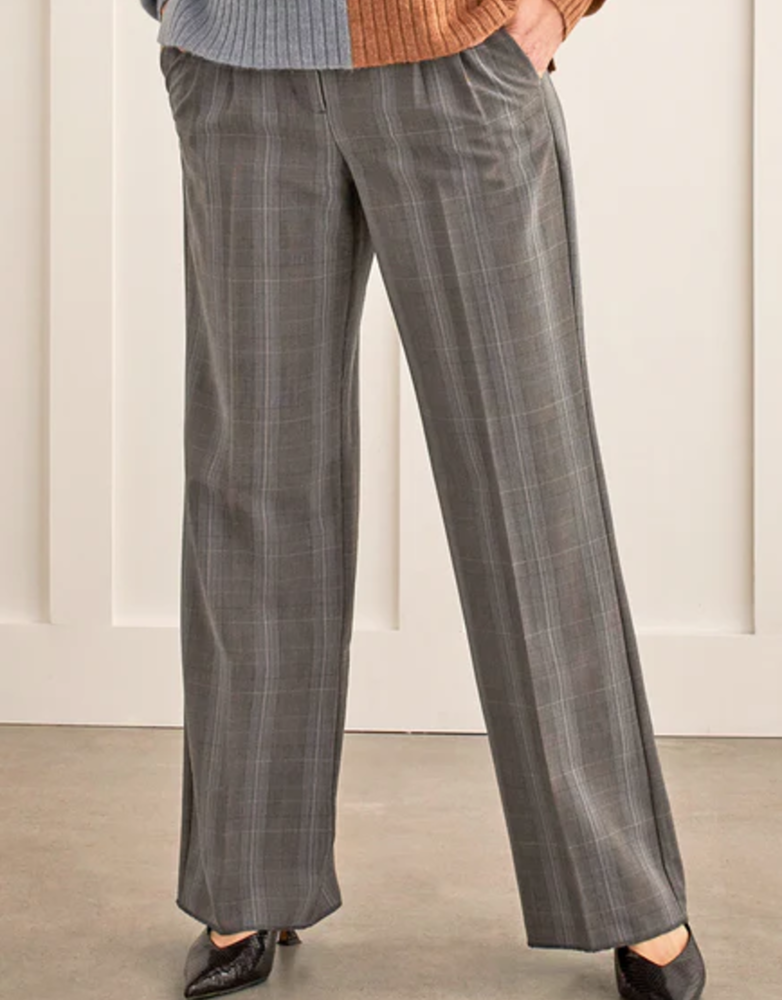Tribal Tribal Bluestone Print Fly Front Trouser Pant AS