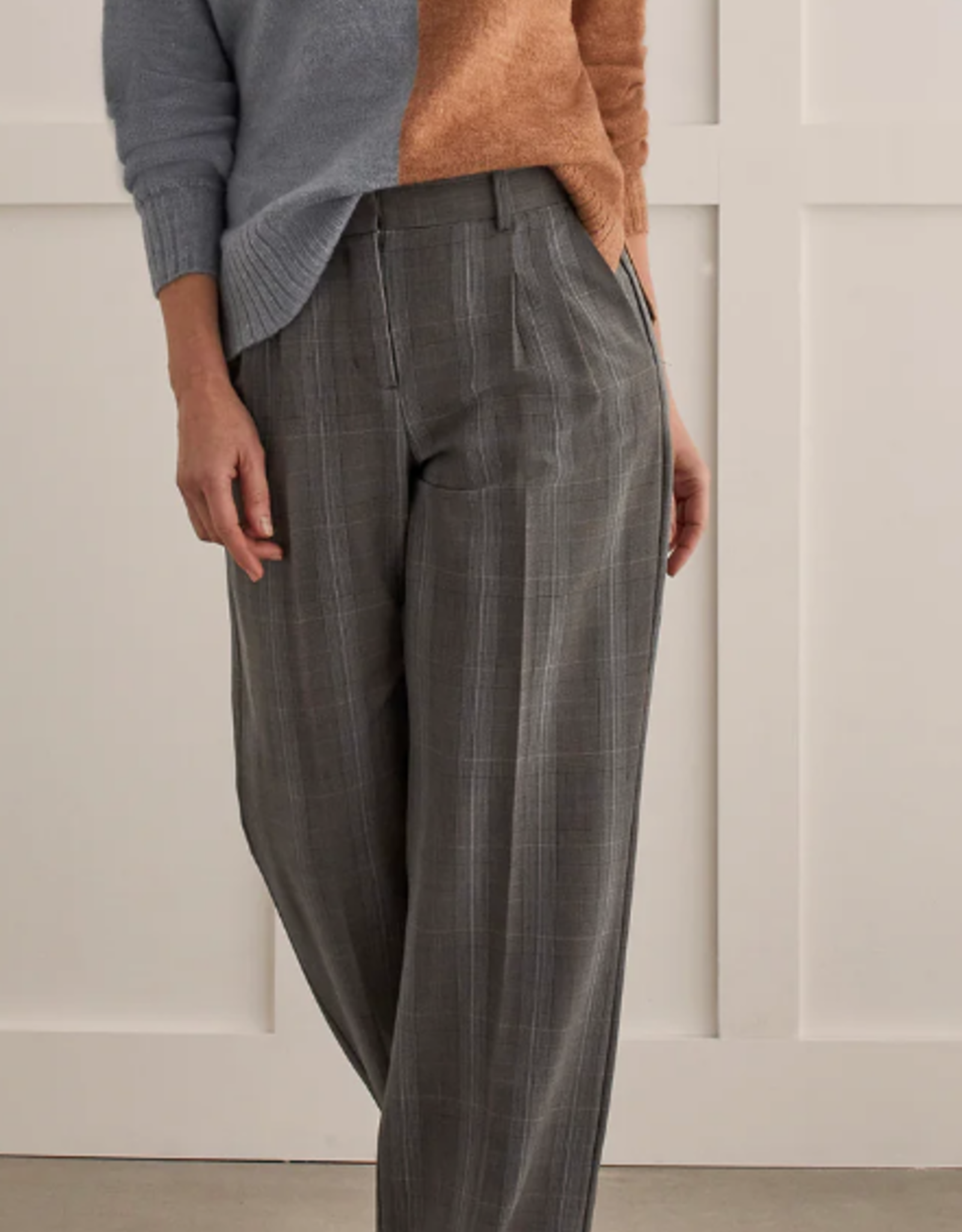 Tribal Tribal Bluestone Print Fly Front Trouser Pant AS