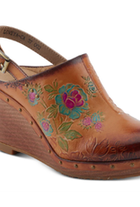 Spring Step Spring Step L'ARTISTE LOVEYA-CA Camel Clog w- Back Strap CR