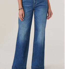 Democracy Democracy BP157BBV2 High Rise  Itty Bitty  Boot Cut Medium Wash Petite Denim