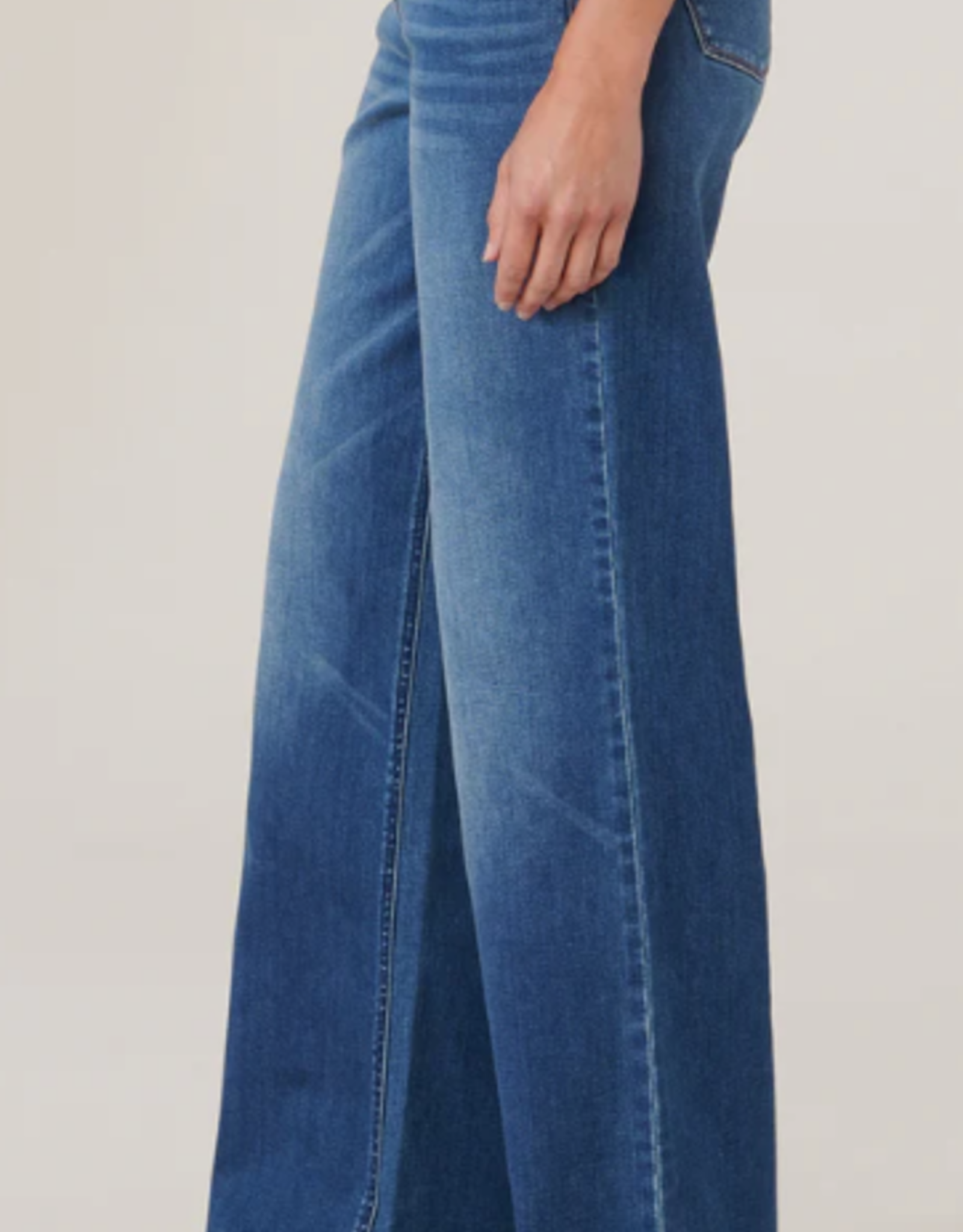 Democracy Democracy BP157BBV2 High Rise  Itty Bitty  Boot Cut Medium Wash Petite Denim
