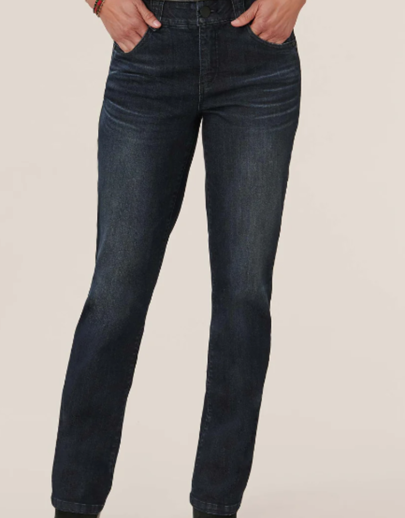 Democracy Democracy B1560Q4N2 Dark Indigo Denim Midrise Straight Leg  LS