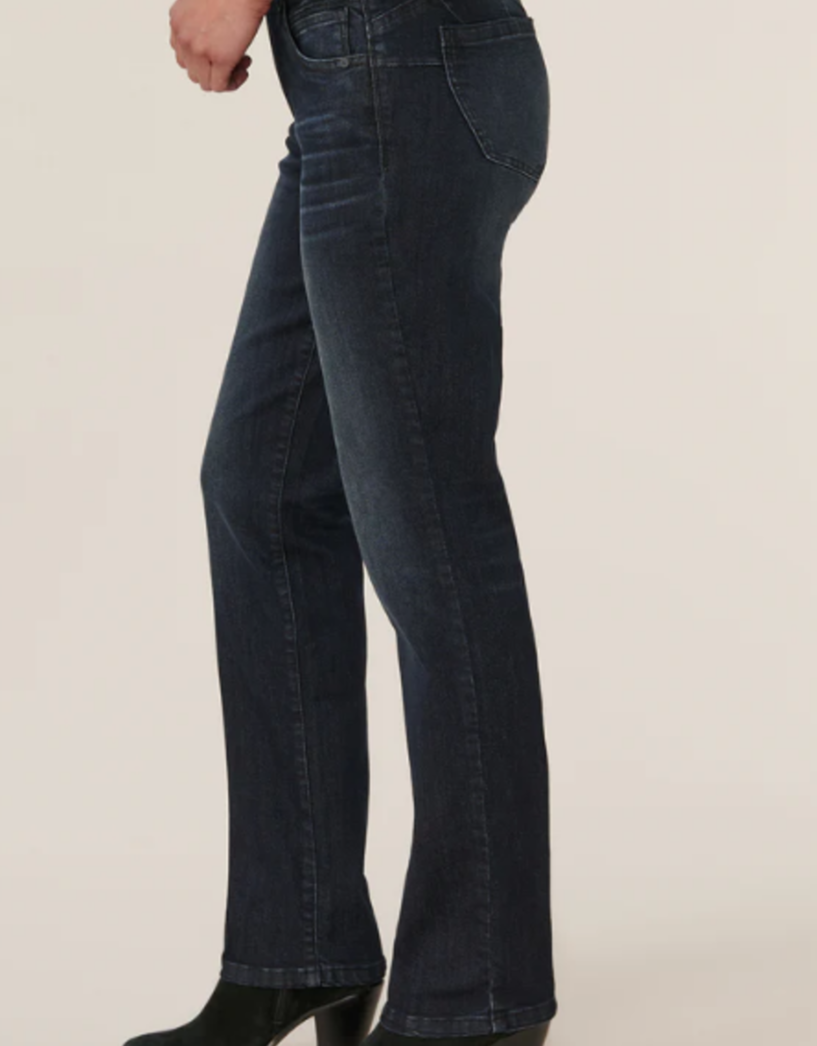 Democracy Democracy B1560Q4N2 Dark Indigo Denim Midrise Straight Leg  LS