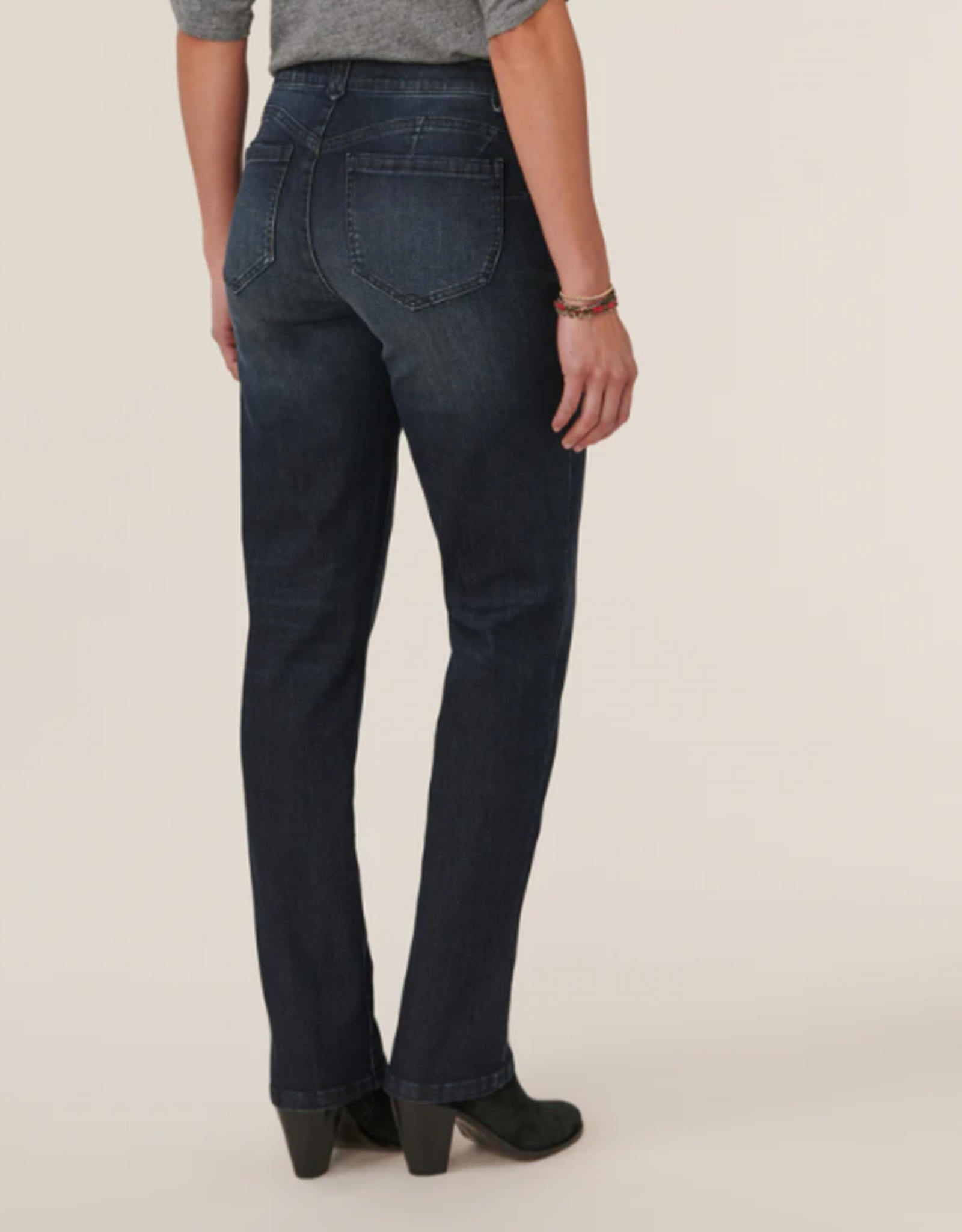 Democracy Democracy B1560Q4N2 Dark Indigo Denim Midrise Straight Leg  LS