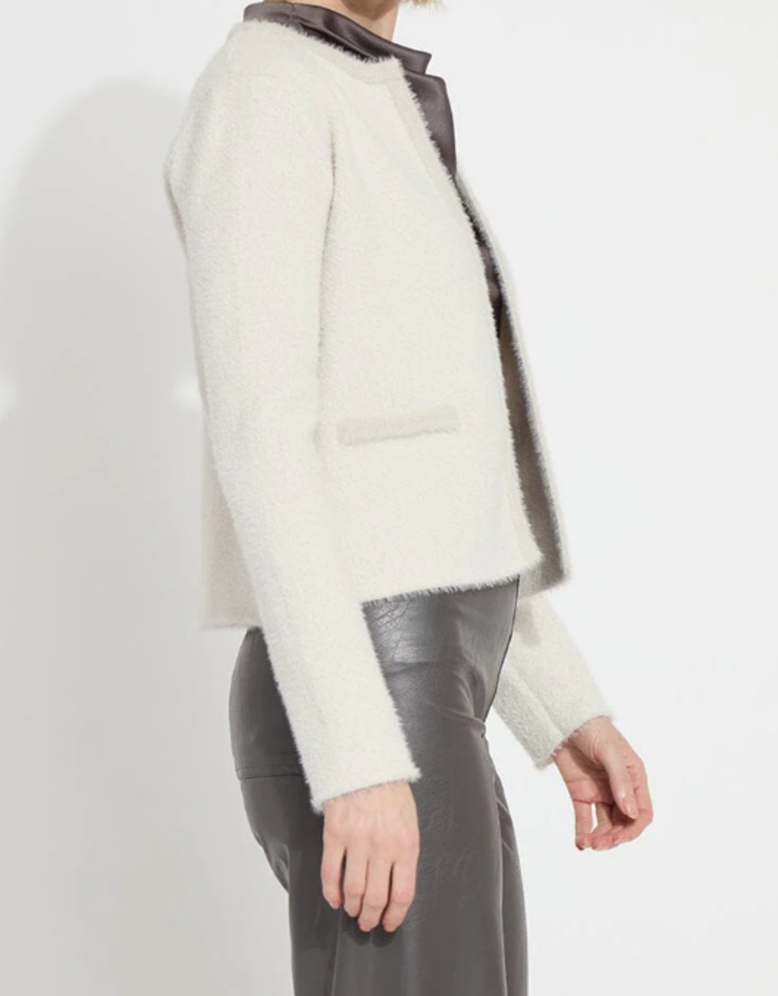 Lysse SALE - was $165  Lysse Kathy Chalk  Open Front Cardigan HH